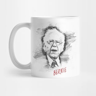 Bernie Sanders Sketch Drawing Mug